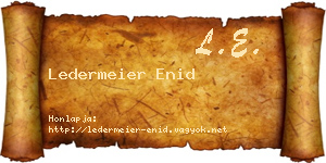 Ledermeier Enid névjegykártya